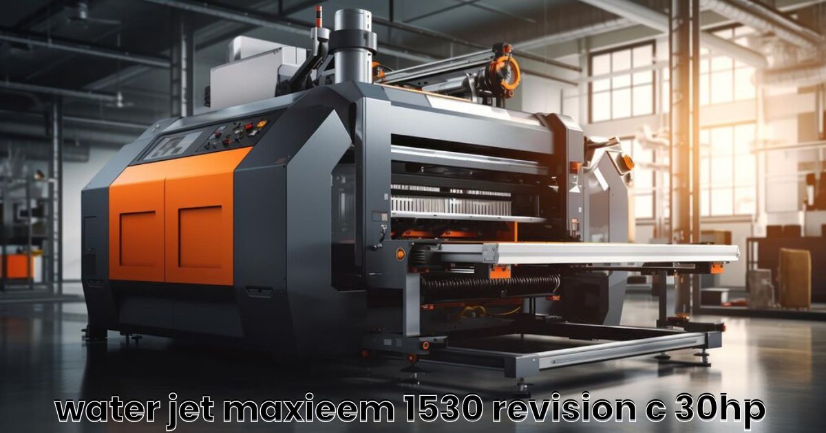 water jet maxieem 1530 revision c 30hp